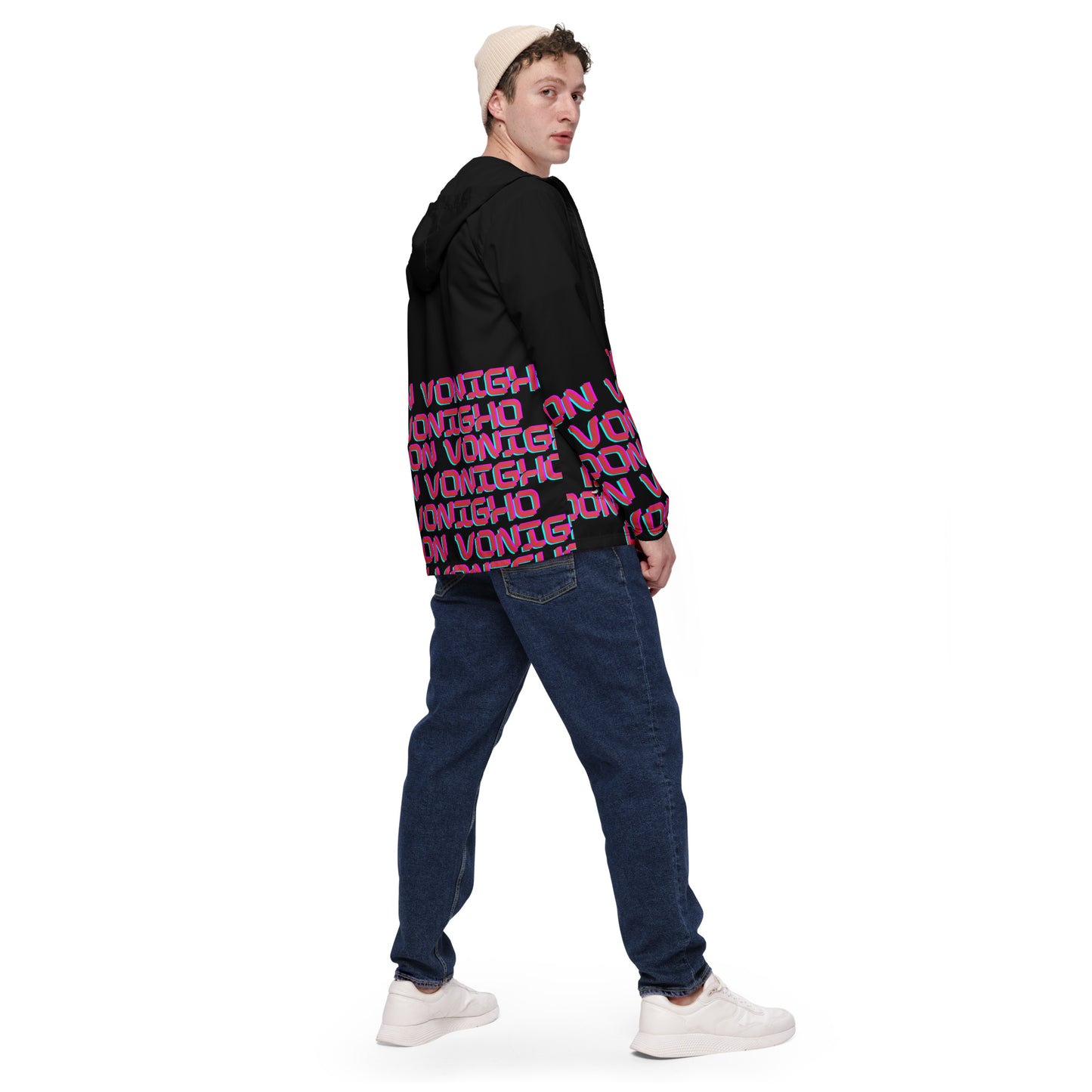 Don Vonigho-Neon Writing windbreaker